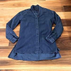 Tibi Denim Button Down Tunic